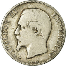 Coin, France, Napoleon III, Napoléon III, 2 Francs, 1856, Strasbourg, F(12-15)