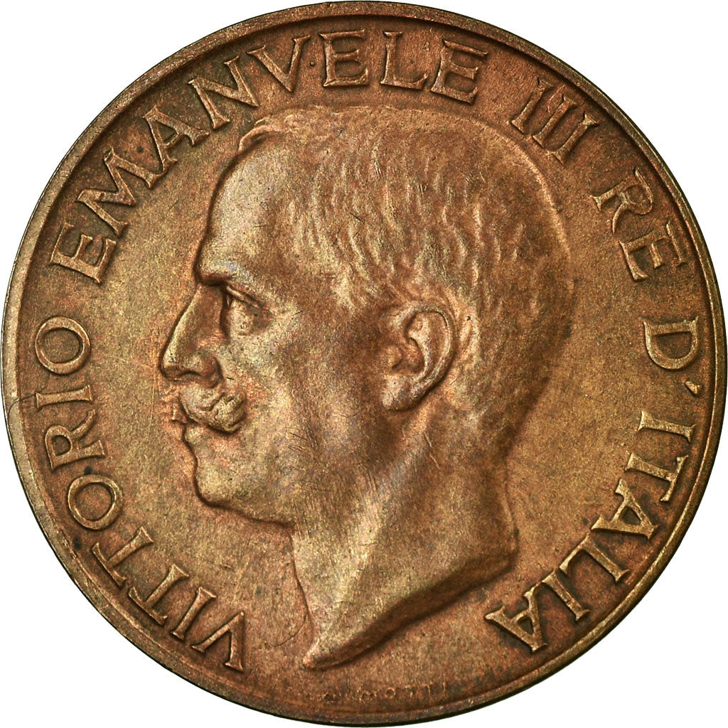 Coin, Italy, Vittorio Emanuele III, 10 Centesimi, 1919, Rome, EF(40-45), Bronze