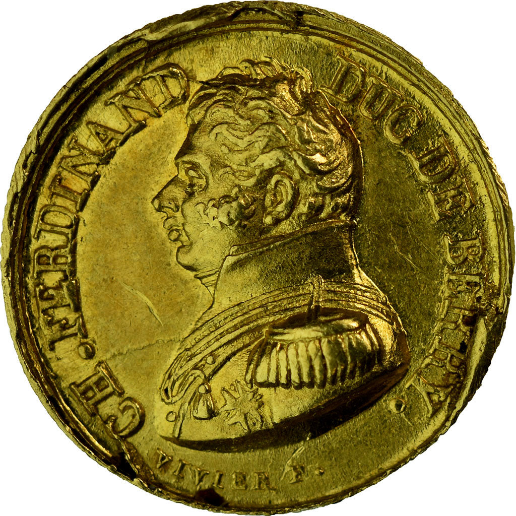 Frankrijk, Quinaire, Quinaire Henri V Duc de Berry, 1820, PR, Goud