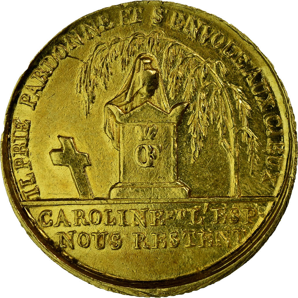 Frankrijk, Quinaire, Quinaire Henri V Duc de Berry, 1820, PR, Goud