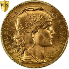 Coin, France, Marianne, 20 Francs, 1907, Paris, PCGS, MS66, Gold, KM:857