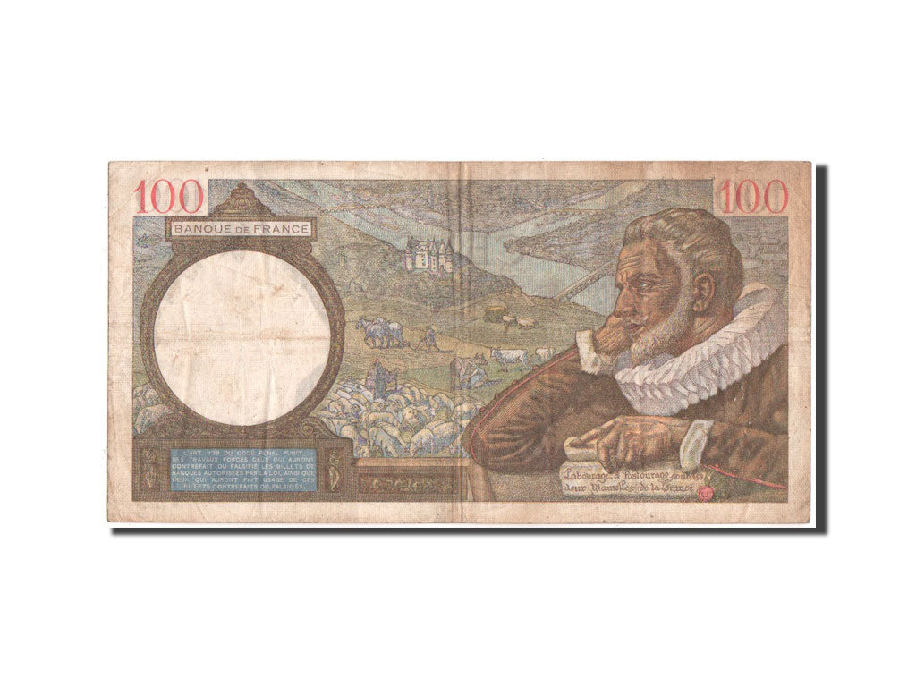 France, 100 Francs Sully, 14.9.1939, KM:94
