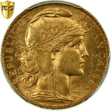 Monnaie, France, Marianne, 20 Francs, 1903, PCGS, MS63, Or, KM:847, Gradée