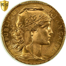 Münze, Frankreich, Marianne, 20 Francs, 1909, PCGS, MS65+, Gold, KM:857