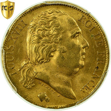 Coin, France, Louis XVIII, 20 Francs, 1820, Paris, PCGS, MS64