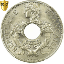 Monnaie, FRENCH INDO-CHINA, 5 Cents, 1938, Paris, PCGS, MS66, Nickel-brass