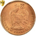 Coin, Cameroon, 50 Centimes, 1943, Pretoria, PCGS, MS66RD, Bronze, KM:6, graded