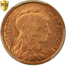 Coin, France, Dupuis, 2 Centimes, 1919, Paris, PCGS, MS64RD, Bronze, KM:841