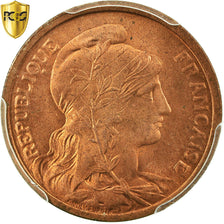 Coin, France, Dupuis, 2 Centimes, 1919, Paris, PCGS, MS65RD, Bronze, KM:841