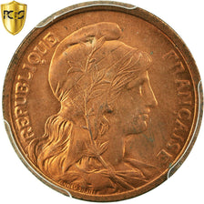 Coin, France, Dupuis, 2 Centimes, 1919, Paris, PCGS, MS65RD, Bronze, KM:841