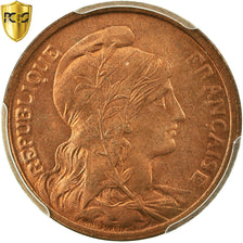 Coin, France, Dupuis, 2 Centimes, 1919, Paris, PCGS, MS66RD, Bronze, KM:841
