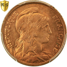 Coin, France, Dupuis, 2 Centimes, 1919, Paris, PCGS, MS66RD, Bronze, KM:841
