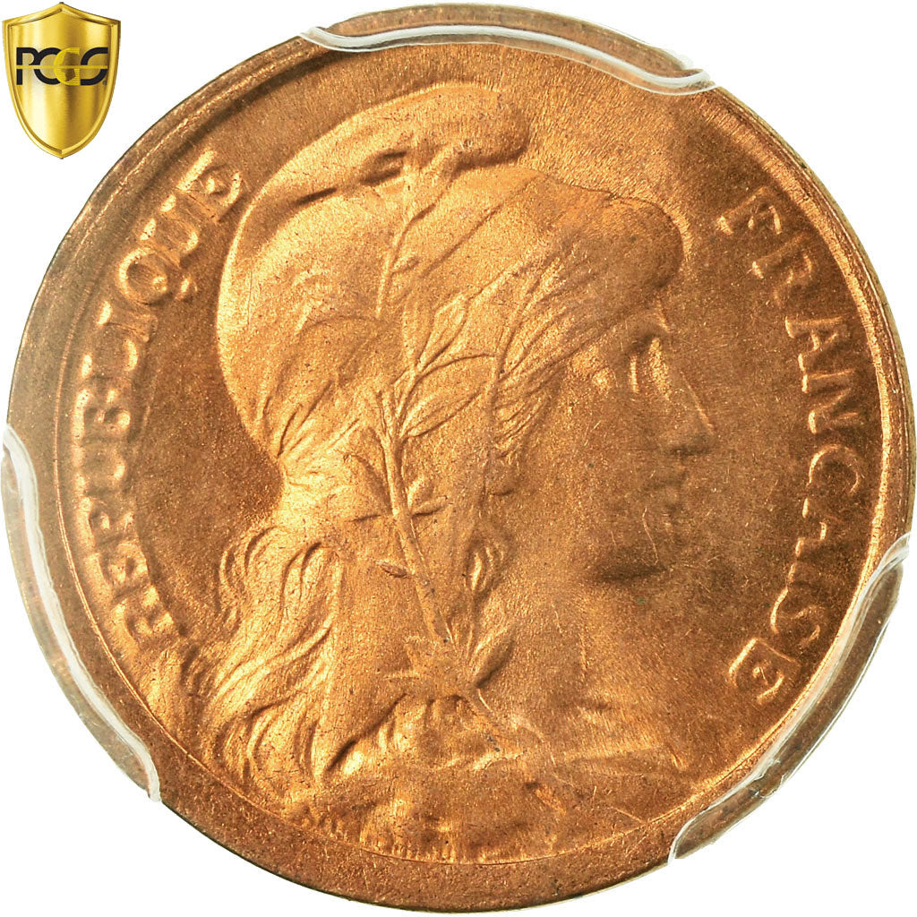 Coin, France, Dupuis, Centime, 1919, Paris, PCGS, MS67RD, Bronze, KM:840