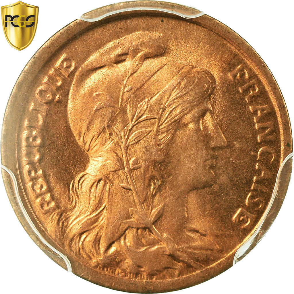 Coin, France, Dupuis, Centime, 1919, Paris, PCGS, MS67RD, Bronze, KM:840