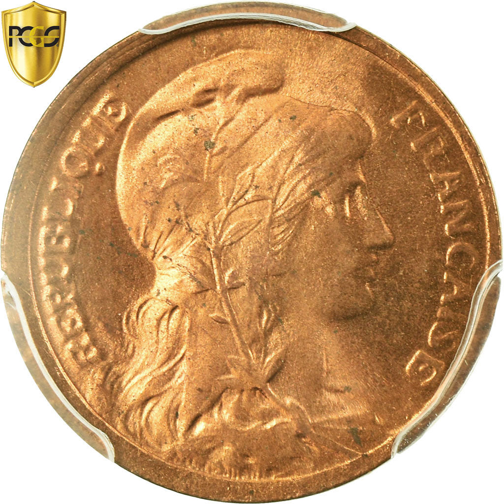 Coin, France, Dupuis, Centime, 1919, Paris, PCGS, MS66RD, Bronze, KM:840
