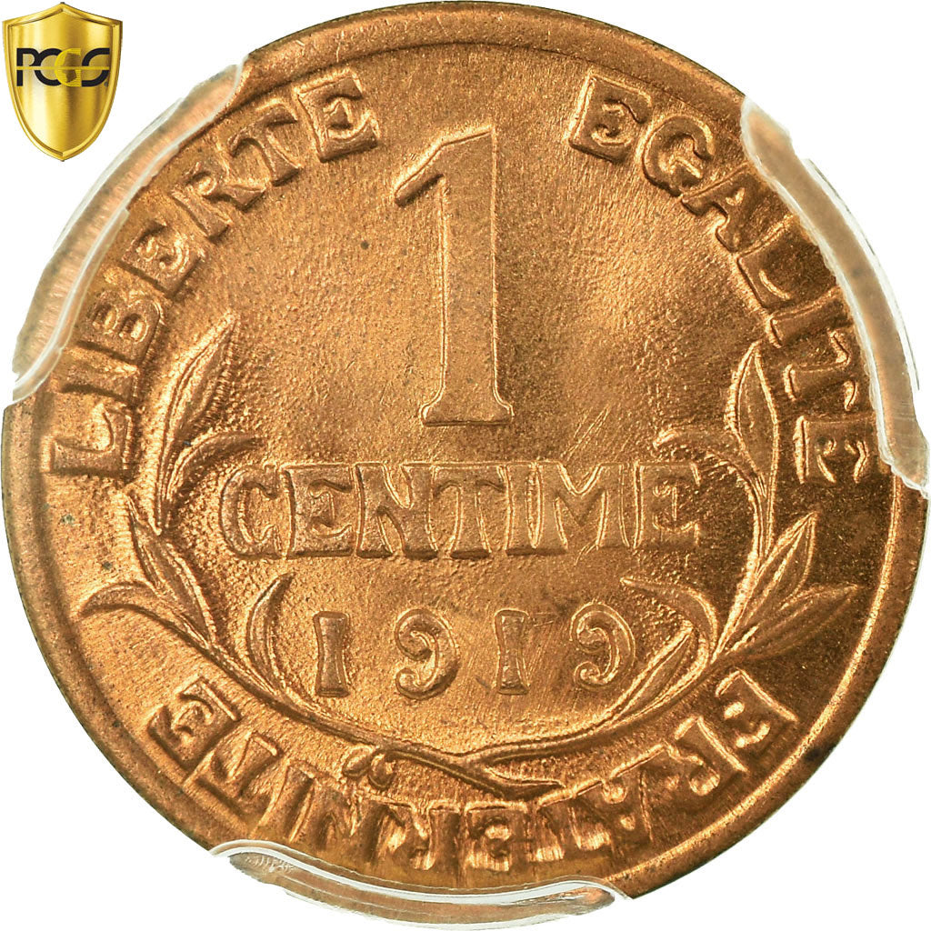 Coin, France, Dupuis, Centime, 1919, Paris, PCGS, MS66RD, Bronze, KM:840