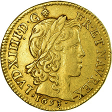 Monnaie, France, Louis XIV, Louis d'or à la mèche longue, 1653, Paris, TTB
