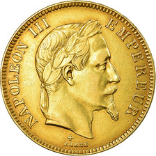 Moneta, Francja, Napoleon III, Napoléon III, 100 Francs, 1869, Strasbourg