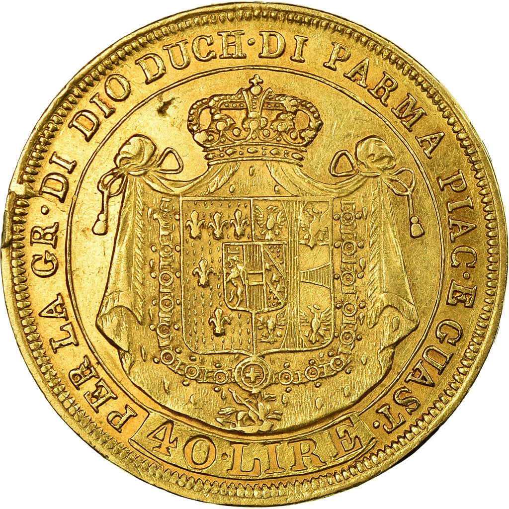 Moneda, Estados italianos, PARMA, Maria Luigia, 40 Lire, 1815, Parma, MBC, Oro