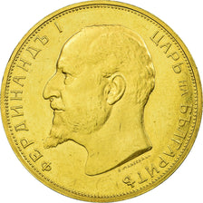 Moneda, Bulgaria, 100 Leva, 1912, MBC, Oro, KM:34