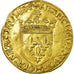 Moneta, Francja, François Ier, Écu d'or, Ecu d'or, Lyon, EF(40-45), Złoto