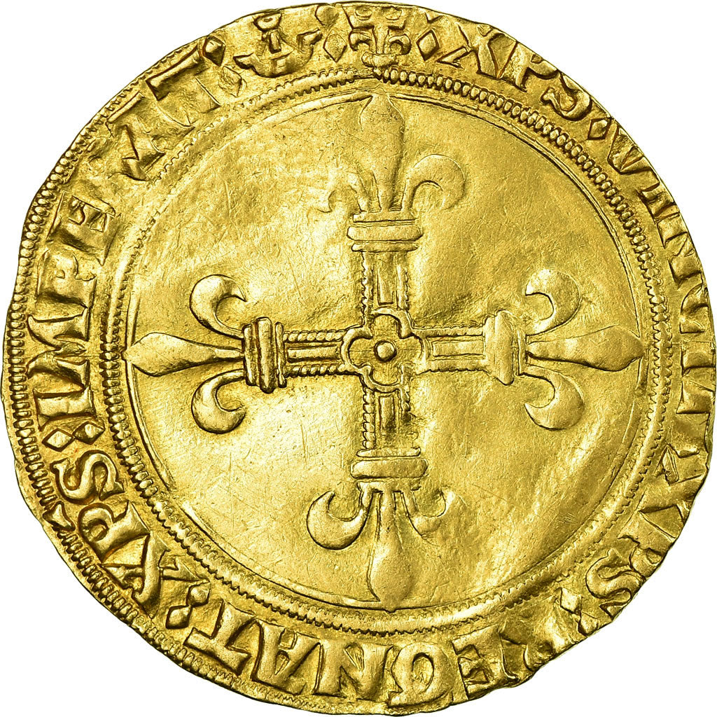 Coin, France, Louis XII, Ecu d'or au soleil, Ecu d'or, Bordeaux, AU(50-53)