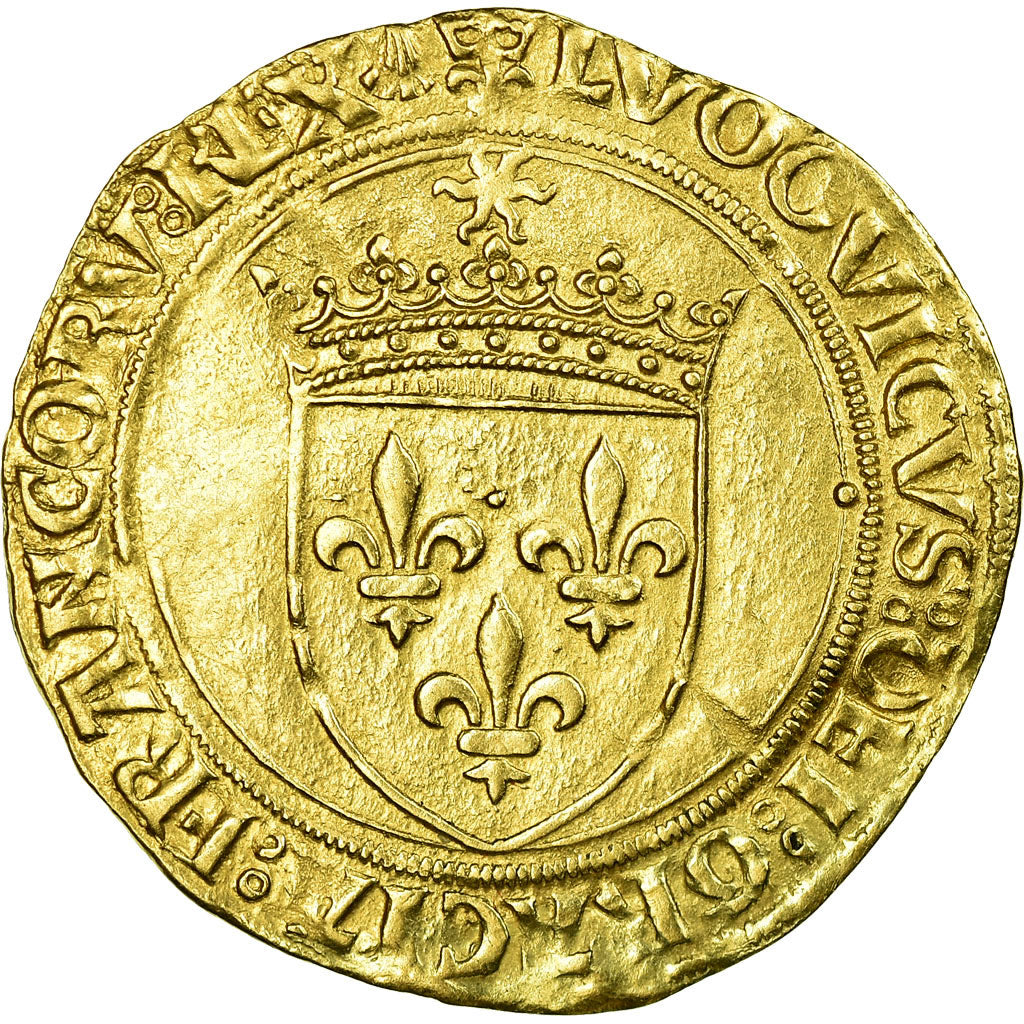 Monnaie, France, Louis XII, Ecu d'or au soleil, Ecu d'or, Poitiers, TTB, Or