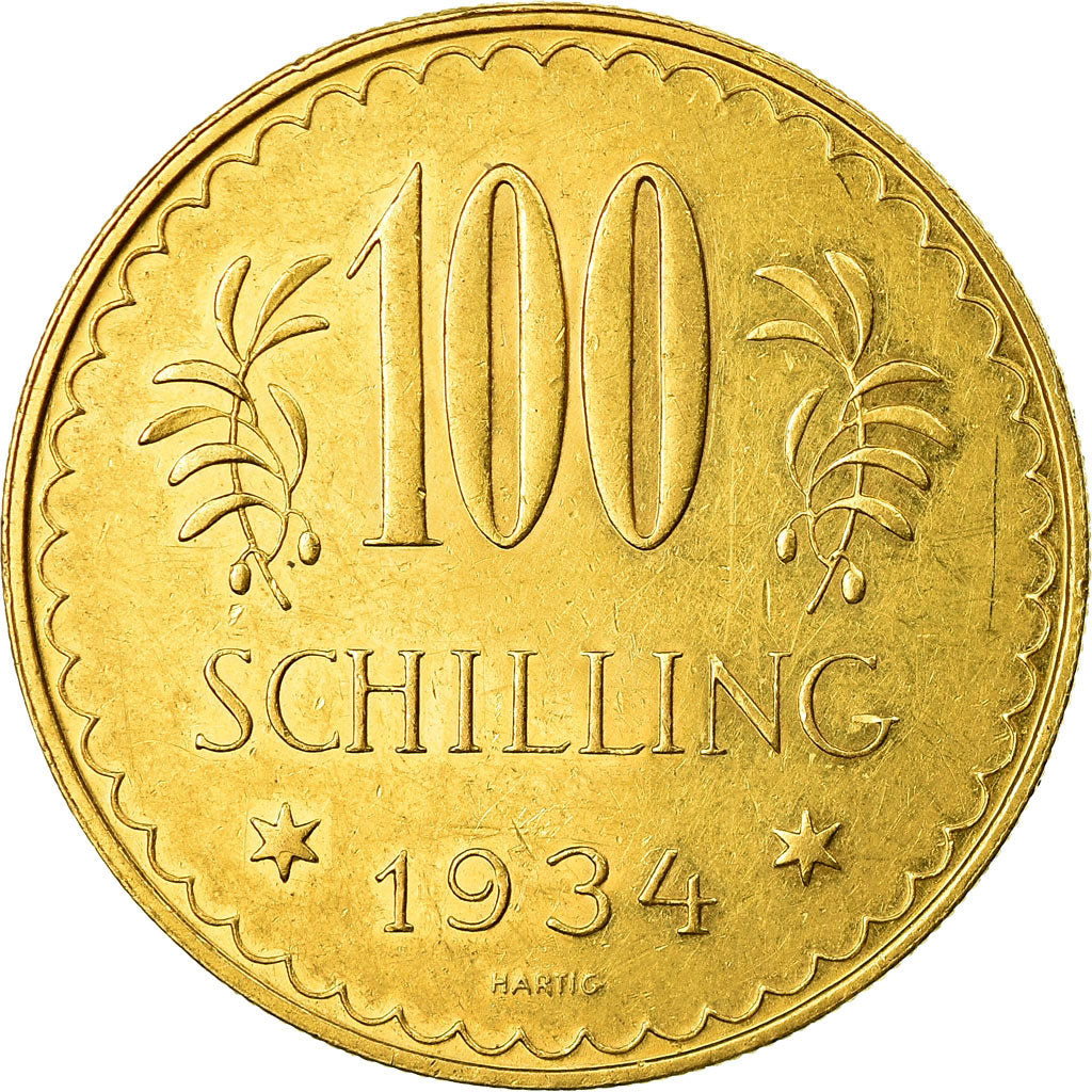 Münze, Österreich, 100 Schilling, 1934, Vienne, VZ, Gold, KM:2842