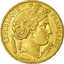 Coin, France, Cérès, 20 Francs, 1849, Paris, EF(40-45), Gold, KM:762