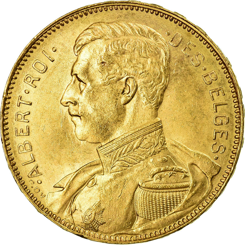 Münze, Belgien, 20 Francs, 20 Frank, 1914, VZ, Gold, KM:78