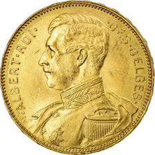Coin, Belgium, 20 Francs, 20 Frank, 1914, MS(60-62), Gold, KM:78
