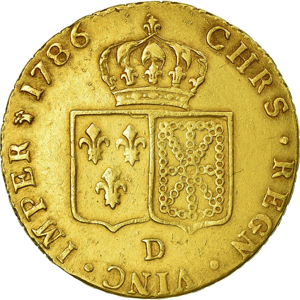 Münze, Frankreich, Louis XVI, Double louis d'or à la tête nue, 2 Louis D'or