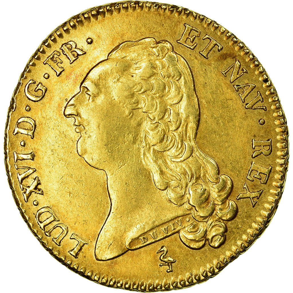 Moneda, Francia, Louis XVI, Double louis d'or à la tête nue, 2 Louis D'or