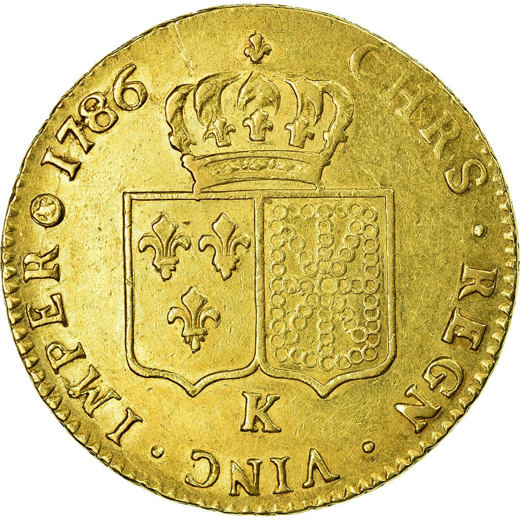 Münze, Frankreich, Louis XVI, Double louis d'or à la tête nue, 2 Louis D'or