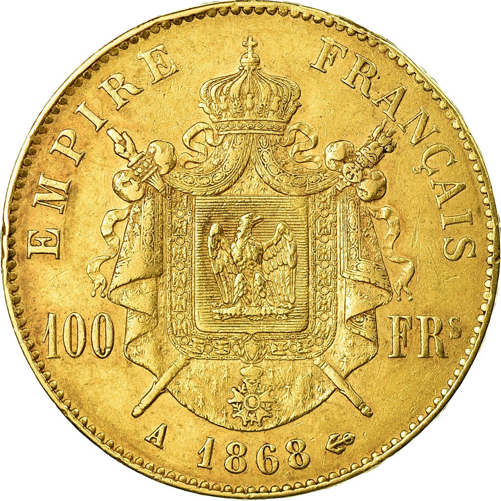 Münze, Frankreich, Napoleon III, Napoléon III, 100 Francs, 1868, Paris, SS