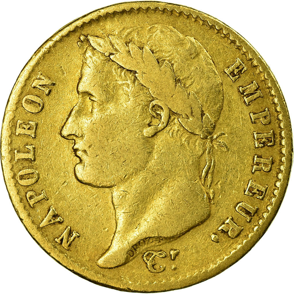 Coin, France, Napoléon I, 20 Francs, 1808, Toulouse, VF(20-25), Gold, KM:687.3