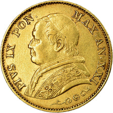 Moneta, DEPARTAMENTY WŁOSKIE, PAPAL STATES, Pius IX, 20 Lire, 1866, Rome
