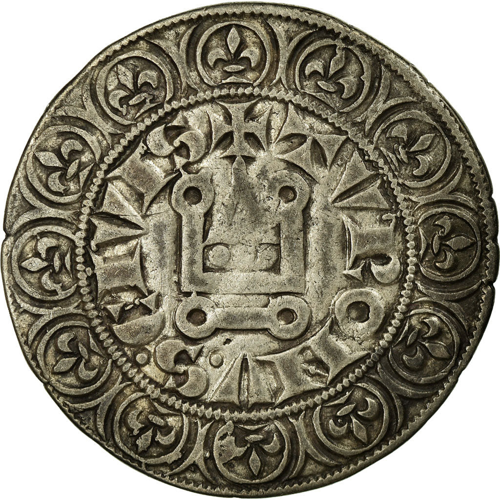 Munten, Frankrijk, Louis IX, Gros Tournois, ZF, Zilver, Duplessy:190A