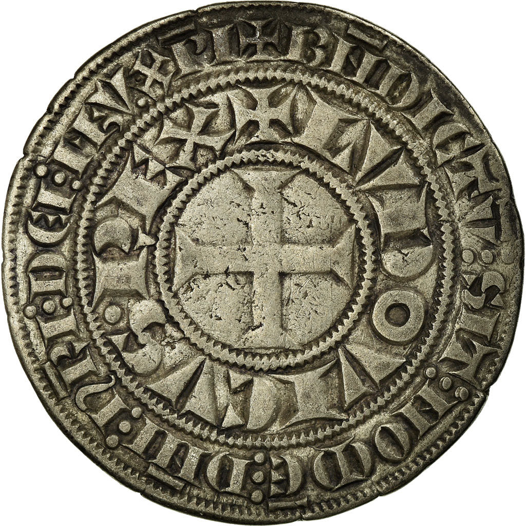 Munten, Frankrijk, Louis IX, Gros Tournois, ZF, Zilver, Duplessy:190A
