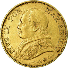 Coin, ITALIAN STATES, PAPAL STATES, Pius IX, 20 Lire, 1866, Rome, EF(40-45)