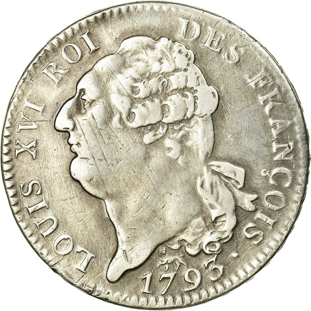 Coin, France, Louis XVI, Écu de 6 livres françois, ECU, 6 Livres, 1793, Paris