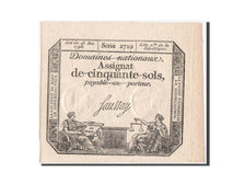 Frankreich, Assignat, 50 Sols, 23.5.1793, Faussay, KM:A70b