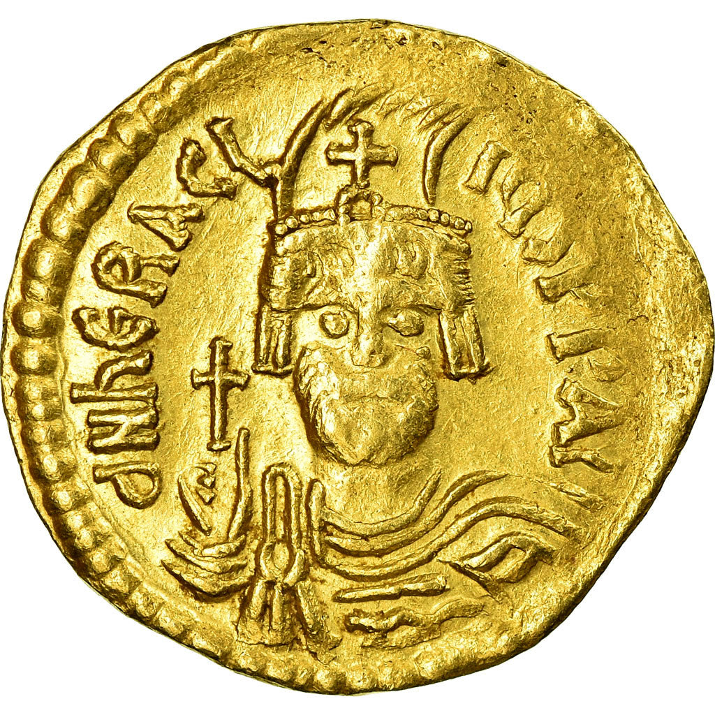 Moeda, Heraclius, Solidus, 610-613, Constantinople, EF(40-45), Dourado