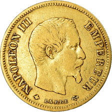 France, Napoleon III, 10 Francs, 1855, Strasbourg, TB, Or, Gadoury:1014