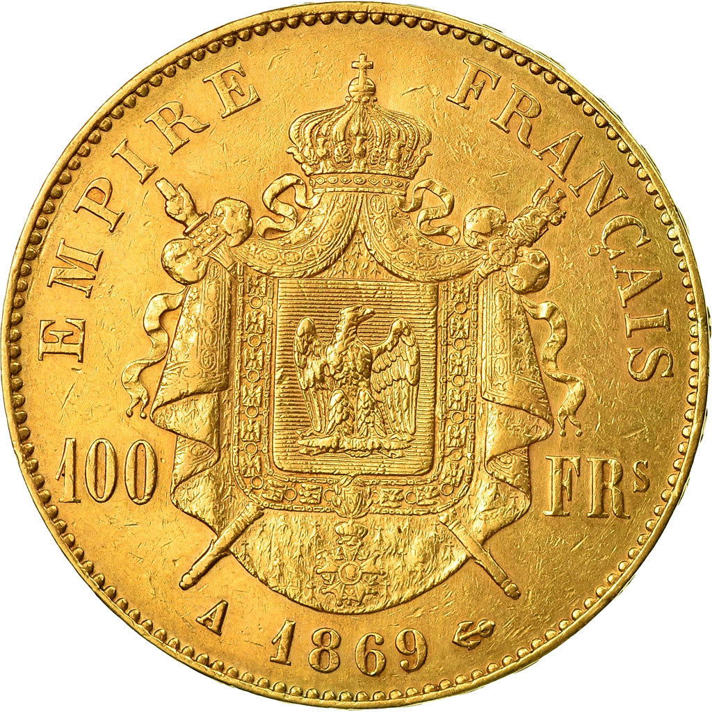 Moeda, França, Napoleon III, Napoléon III, 100 Francs, 1869, Paris, EF(40-45)