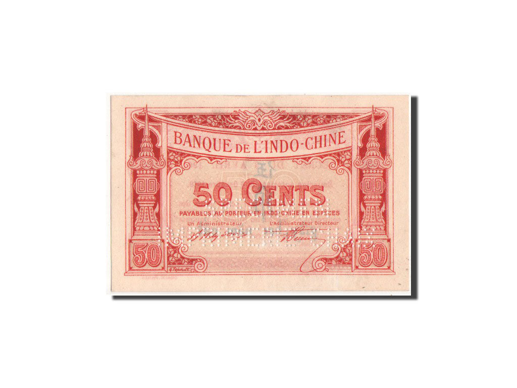 Indochina, 50 Cents, 1919 (1920), SPECIMEN, Chaix, KM:47s