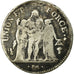 Coin, France, Union et Force, 5 Francs, AN 5, Strasbourg, VF(20-25), Silver