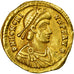 Coin, Honorius, Solidus, Ravenna, AU(50-53), Gold, RIC:1287