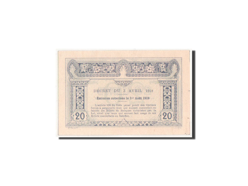 Indochina, 20 Cents, 1919 (1920), Essai, Chaix, KM:45