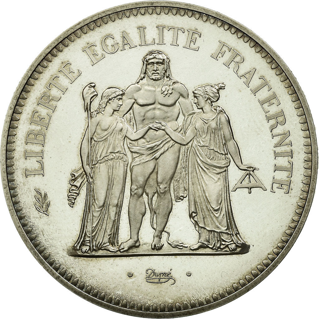 Coin, France, Hercule, 50 Francs, 1974, Paris, Piéfort, AU(55-58), Silver